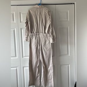 Zara beige jumpsuit